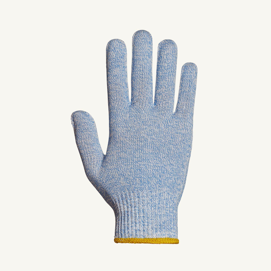 Reusable Gloves Superior Glove S10SXB6/XX Blended Cut-Resistant Gloves with Knit wrists in Blue - 6 Inch (2X-Large)