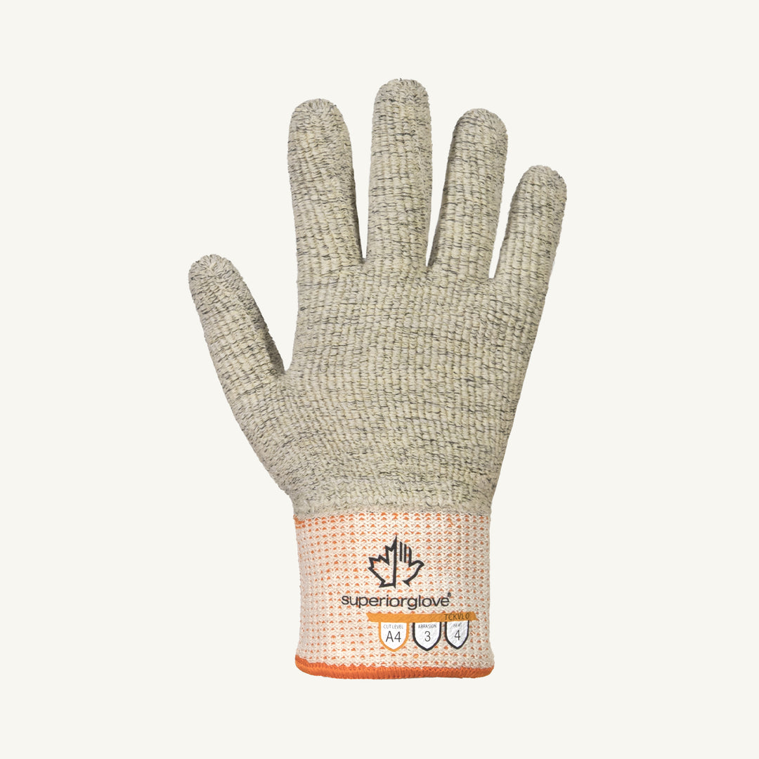 Superior Glove TCKVLO/XL Glove - Contender Blended Terry Knit Kevlar/Cotton Loops Out A4 Cut