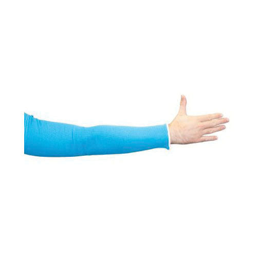 Superior Glove KTAA1T18 Tenactiv Sleeve 18 Inch Aqua Blue Tapered Knit Single Layer ANSI A2