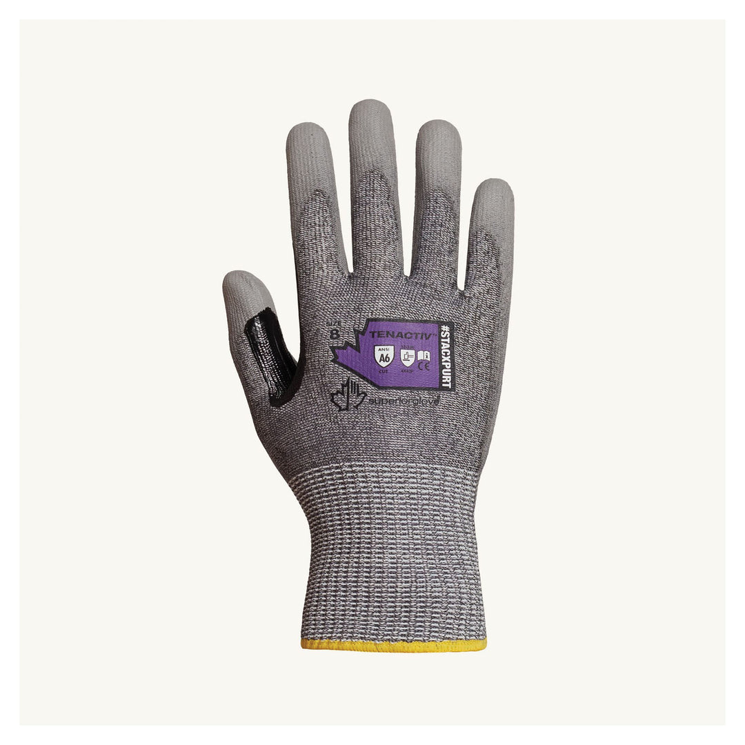Reusable Gloves Superior Glove STACXPURT12 Gloves - 13-Gauge Blended HPPE/Steel with Polyurethane Palms and Reinforced Thumbs (Size 12)
