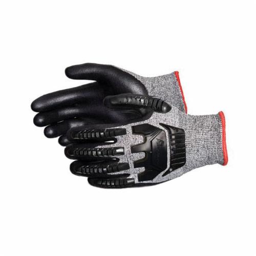 Reusable Gloves Superior Glove STAFGFNVB1 Cut-Resistant Gloves with Foam Nitrile Coated Palms and Anti-Impact Taper Back (Size 11)