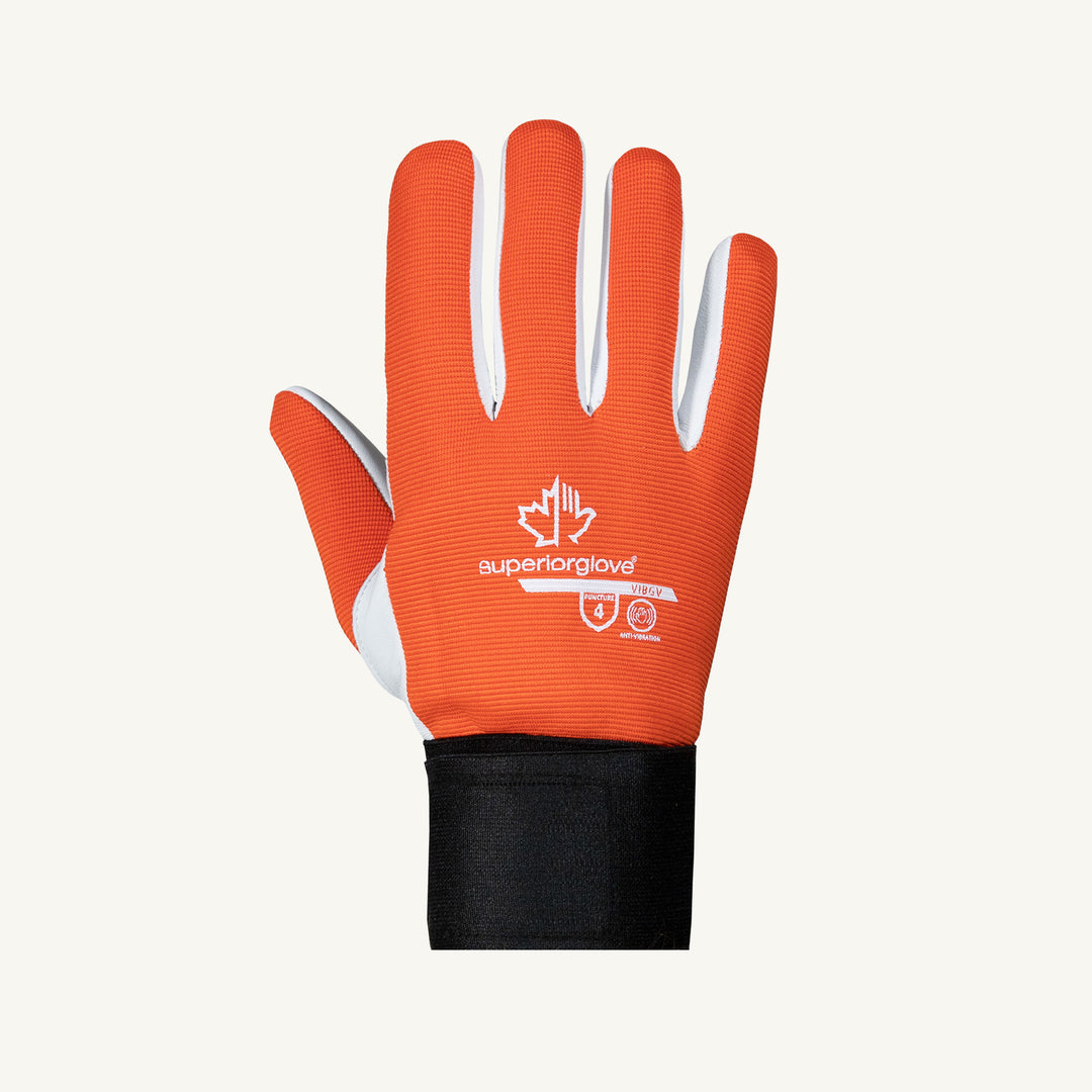 Reusable Gloves Superior Glove VIBGV/XXL Vibration Dampening Gloves in Goat-Skin Leather with Wrist Support (2X-Large)