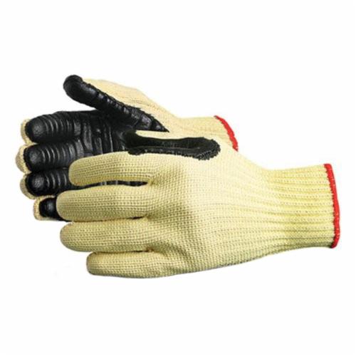 Reusable Gloves Superior Glove S10KCVIB/L String Knit Kevlar/Cotton Gloves with Anti-Vibration Chloroprene Palms (Large)