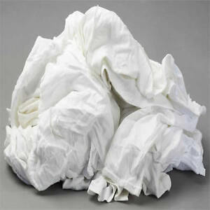 Saltex WP-VSB-25 Wiping Cloths Recycled White T-Shirt Wipers 25 Lbs