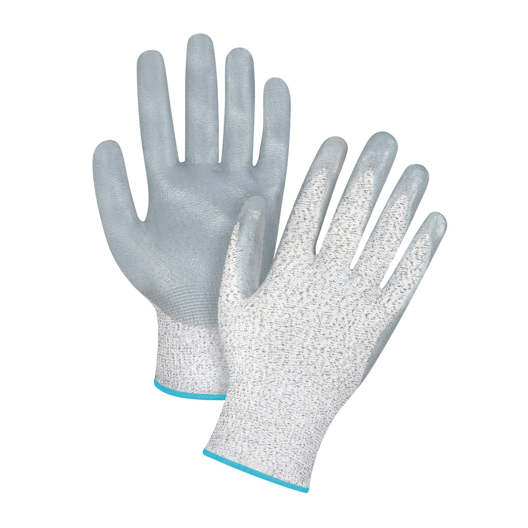 Zenith SGD566 Gray Nitrile Coated Palm Gloves 13 gauge Stretchable HPPE Liner Size 10 Extra Large Cut Resistance: ANSI Level 4