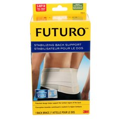 Back Support 3M 46815ENFR Futuro Stabilizing Back Support - White Small/Medium