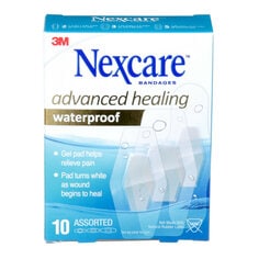 3M AWB-10-CA Nexcare Advanced Healing Waterproof Bandages AWB-10-CA Assorted Sizes 10/Pack 3M 7100229372