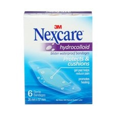 Bandaging, Gauze, Pads & Wraps 3M BWB-06-CA Nexcare Blister Waterproof Bandages Clear One Size 6 Bandages Per Box