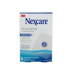 3M H1624-06-CA Nexcare Tegaderm Transparent Dressing H1624-06-CA Waterproof 2 3/8 in x 2 3/4 in (6 cm x 7 cm) 6/Pack 3M 7100223124