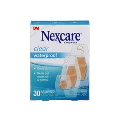 3M 588-30-CA Nexcare Clear Waterproof Bandages 588-30-CA Assorted Sizes 30/Pack 3M 7100228846
