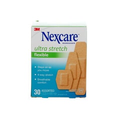 3M 576-30PB-CA Nexcare Ultra Stretch Bandages 576-30PB-CA Assorted Sizes 30/Pack 3M 7100227929