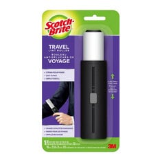 3M 836MRS-30-MTCA Scotch-Brite 3INx85FT Black Travel Lint Roller 30-Sheets 3M 7100191213