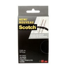3M RF3740C Scotch Bundling Wrap RF3740C black 0.75 in x 12 ft (1.9 cm x 3.6 m) 3M 7100024313