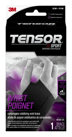 3M 48400-CA Tensor Sport Compression Stabilizing Wrist Brace 48400-CA, Right Hand, Small/Medium 3M 7100245485