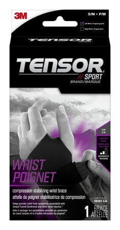 3M 48401-CA Tensor Sport Compression Stabilizing Wrist Brace 48401-CA, Left Hand, S/M 3M 7100245482
