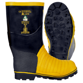 Viking Miner 49er VW49-6  ~  Chemical Resistant Safety Boots with Steel Toe - 14 Inch Tall (Size 6) - Ariba Safety