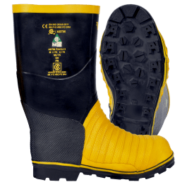 Viking Miner 49er VW49-13  ~  Chemical Resistant Safety Boots with Steel Toe - 14 Inch Tall (Size 13) - Ariba Safety
