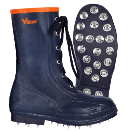Viking Forester VW56-8  ~  Spiked Lace-up Boots with Soft Toe (Size 8) - Ariba Safety