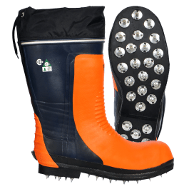 Viking Bushwacker VW59-1-12  ~  Safety Boots - Grade 3 Chainsaw Protection with Caulked Sole (Size 12) - Ariba Safety
