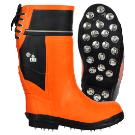 Viking Timberwolf VW69-1-14  ~  Safety Boots with Grade 3 Chainsaw Protection and Caulked Sole (Size 14) - Ariba Safety