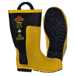 Viking Firefighter VW91-4  ~  Flame-resistant Chainsaw Boots with Kevlar Nomex Lining (Size 4) - Ariba Safety